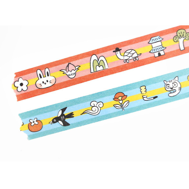 A - Hello Korea pattern washi masking tape