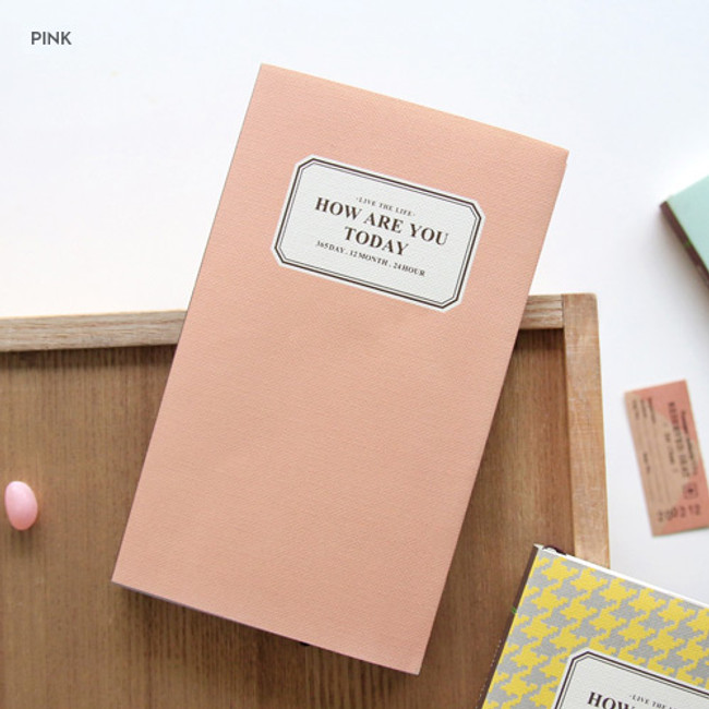 Pink - 2016 PlanD How are you today undated diary