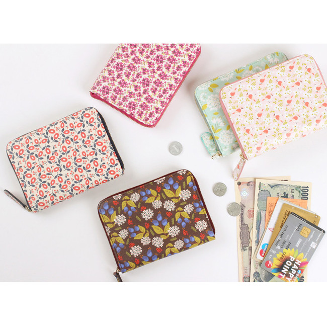 Pour vous melody pattern zip around wallet