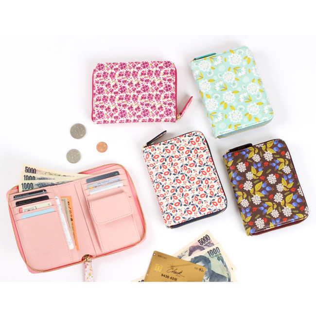 Pour vous melody pattern zip around wallet