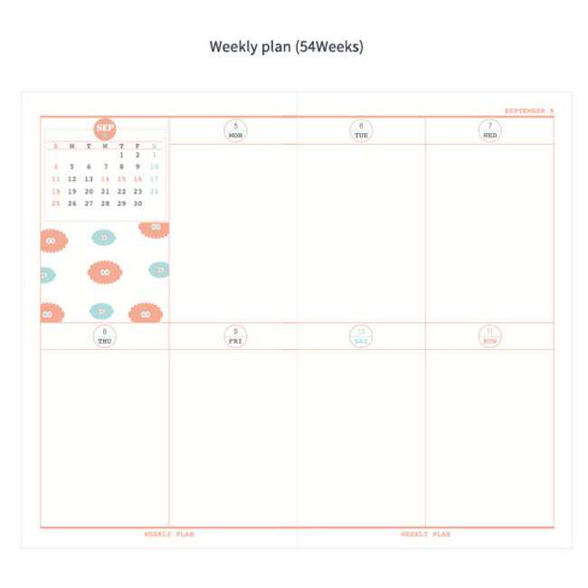 Weekly plan - 2016 Som Som dated diary