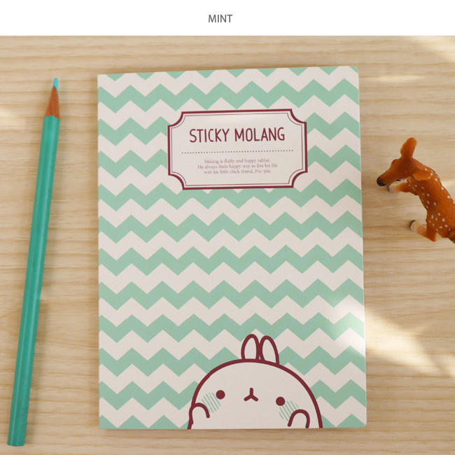 Mint - Molang cute pattern sticky note
