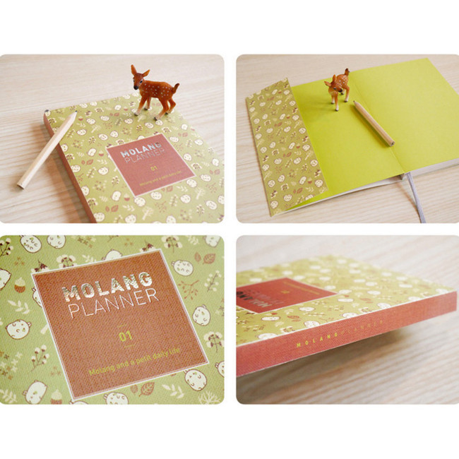 Bookcodi Molang cute pattern undated planner scheduler