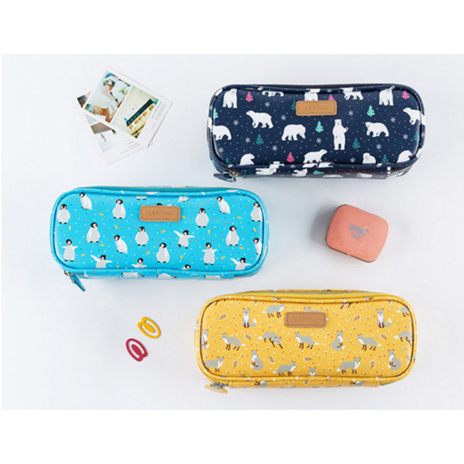 Ardium Animal pattern block pencil case pouch - fallindesign.com