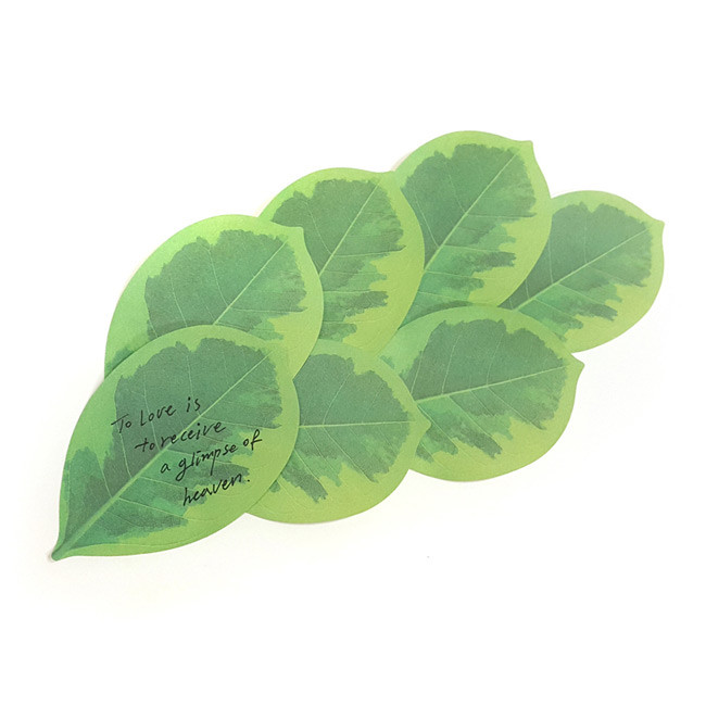 Leaf sticky memo notes 20 sheets - A