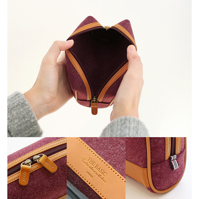 Detail of The Basic felt multi pouch bag ver.4