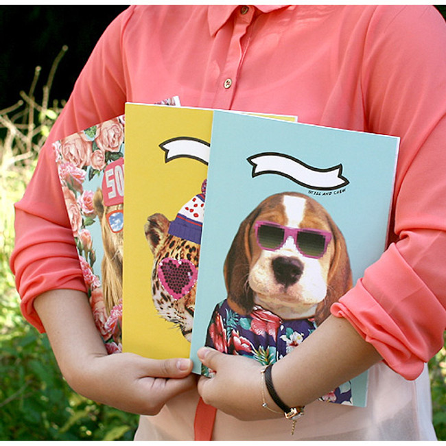 Fashionista animal lined notebook