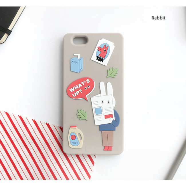 Rabbit - Brunch brother cute jelly iPhone 6/6S case