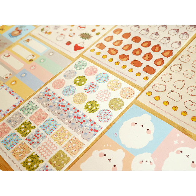 Molang cute deco sticker set ver.3