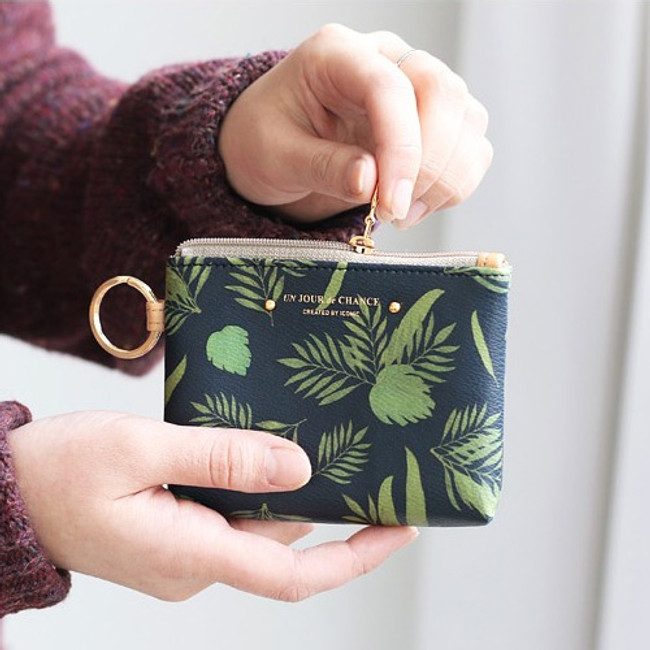 Pochette coin card zipper wallet