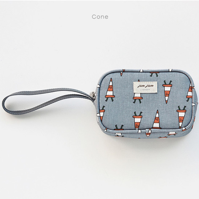 Cone - Jam Jam cute illustration pattern small pouch