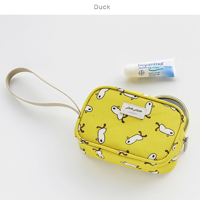 Duck - Jam Jam cute illustration pattern small pouch