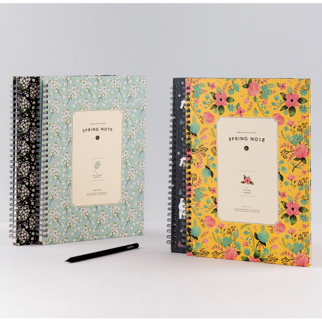 Wirebound spring lined notebook Large