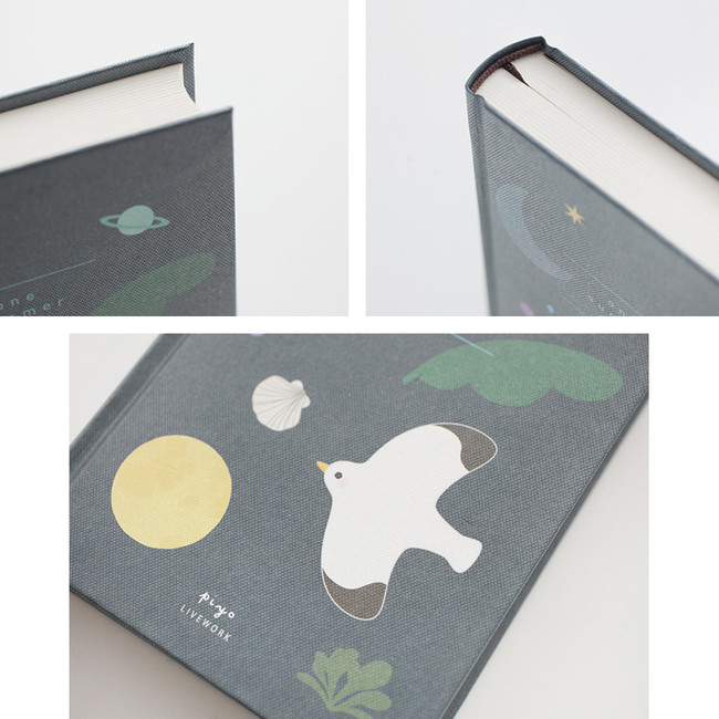 Detail of hardcover small lined notebook type B 