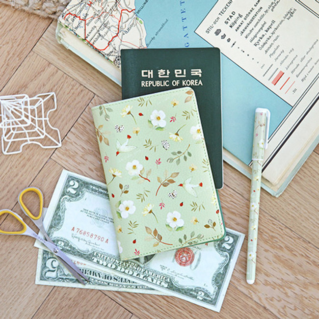 Mint 2 - Willow story pattern passport cover case