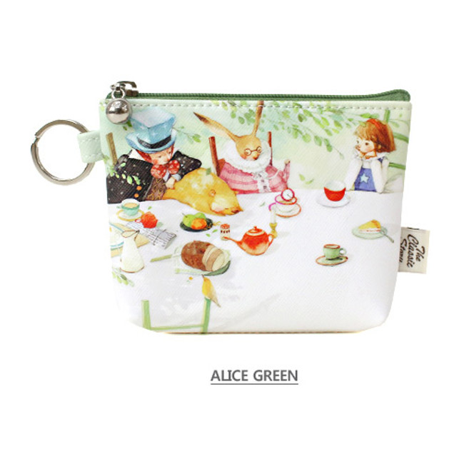 Alice green - Indigo The Classic story coin case wallet