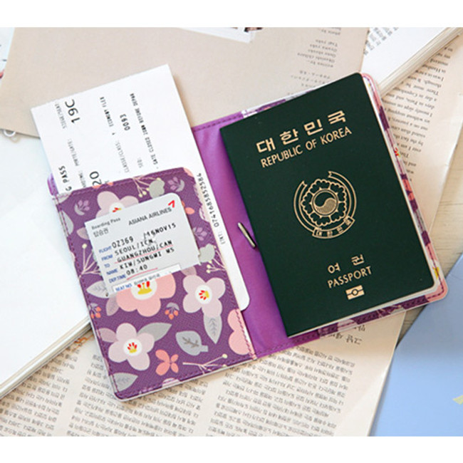 Violet - Dorothy and Alice passport case
