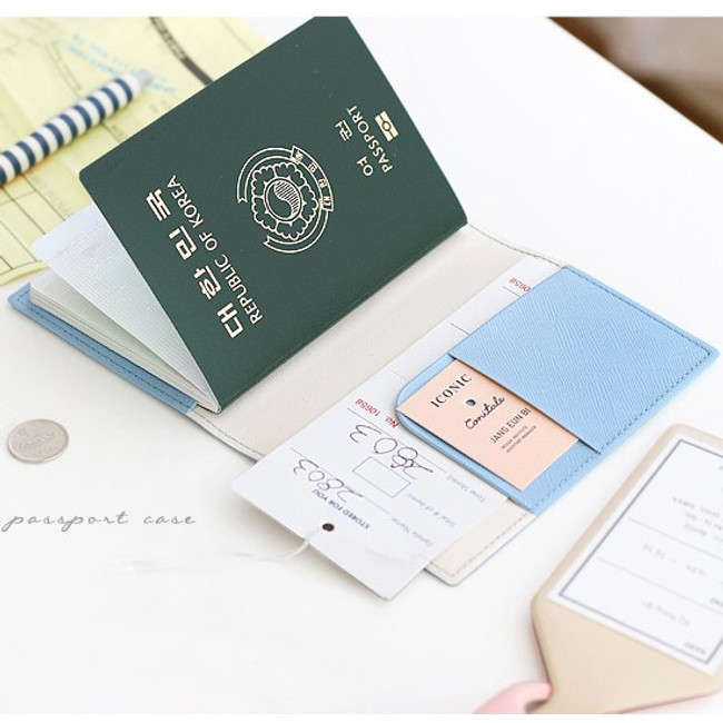 Piece of moment RFID blocking travel passport case