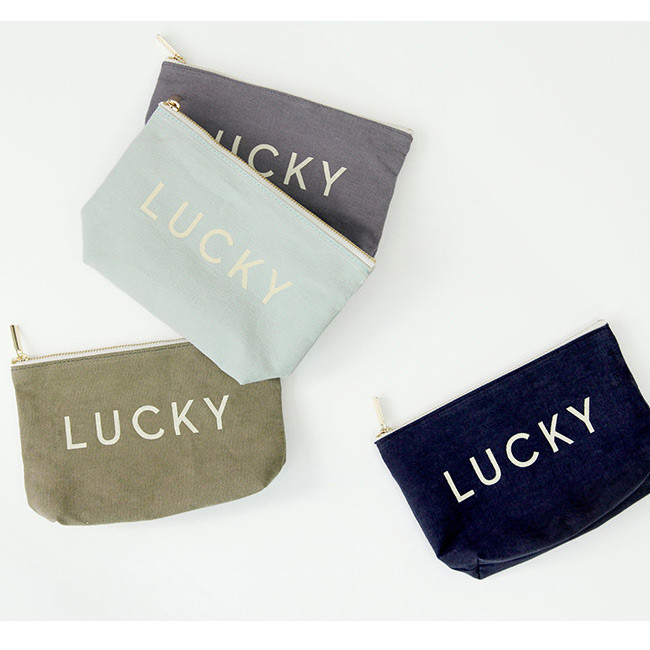 Around'D lucky zipper pouch