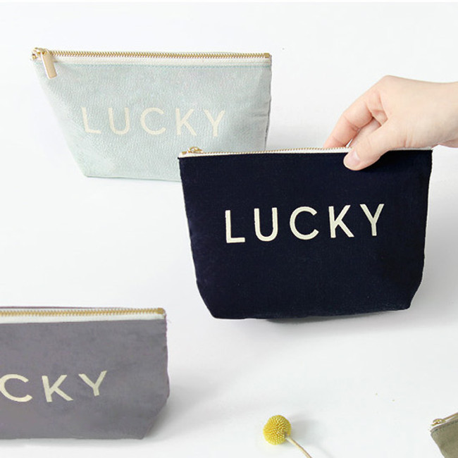 Around'D lucky zipper pouch