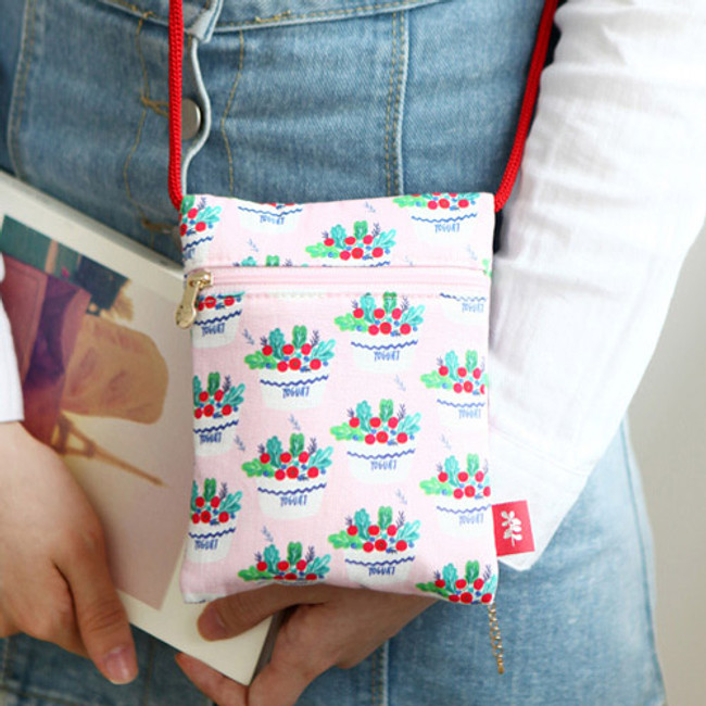 Yogurt - Rim small cotton crossbody bag