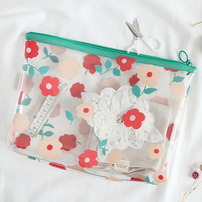 Flower - Clear zip lock pouch bag