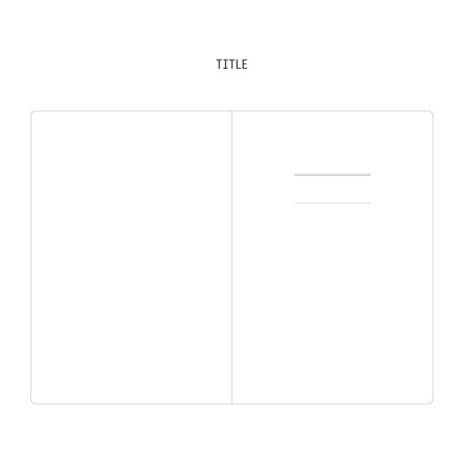 Title - Agenda small plain and lined notebook