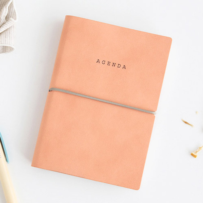 Rose pink - Agenda small plain and lined notebook