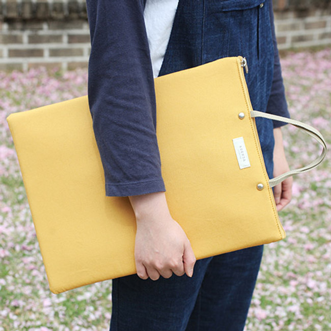 Mustard - Agenda docdo zipper tote bag