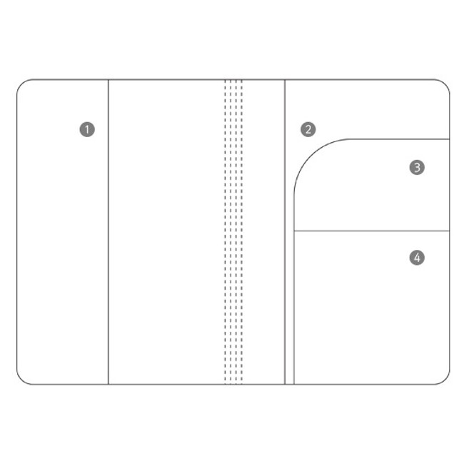 World map passport cover case ver.2