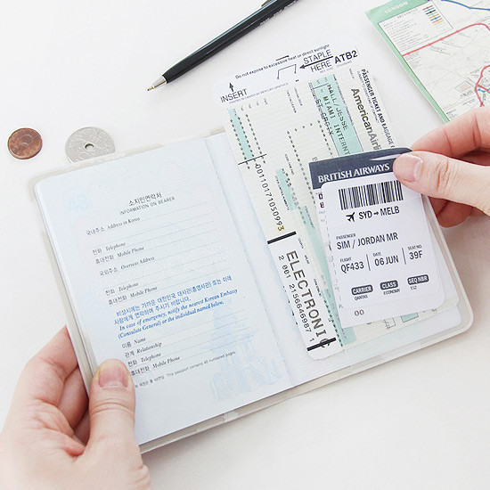 Indigo World map passport cover case ver.2