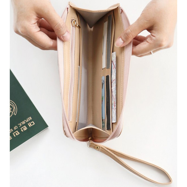 Light beige - Walking in the air passport organizer wallet