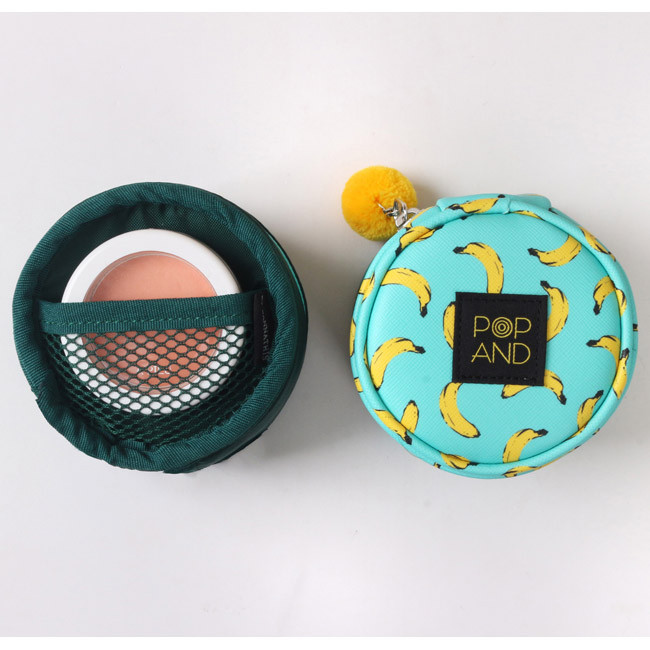 Banana - Pop art small tambourine round pouch