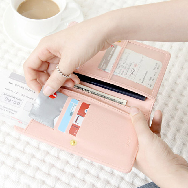 Pink - Ghost pop RFID blocking passport case