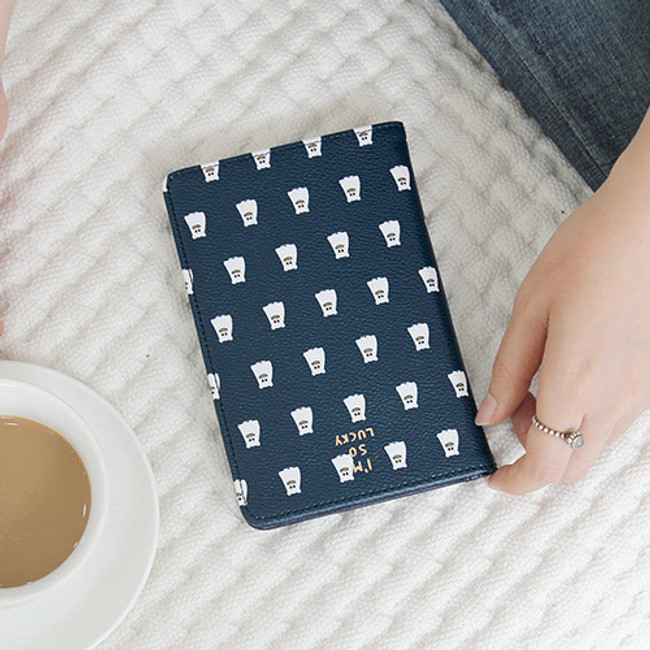 Navy - Ghost pop RFID blocking passport case