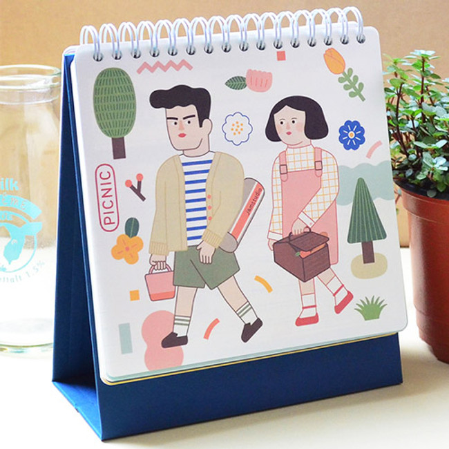 Du dum 100 days illustration desk planner