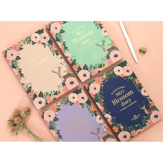 2017 Second mansion No.1 blossom undated diary scheduler