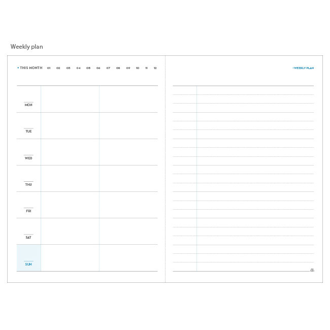 Weekly plan - 2017 PlanD But today undated diary scheduler 