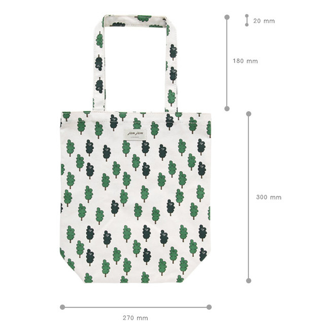 Size of Jam Jam cute pattern shoulder tote