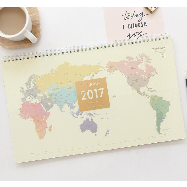 2017 Gunmangzeung Worldwide desk monthly dated planner scheduler