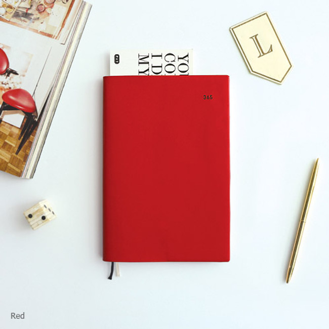 Red - 2017 Romane Eat play work 365 dated diary scheduler