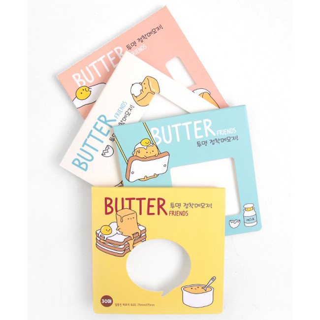 Butter friends sticky memo notes