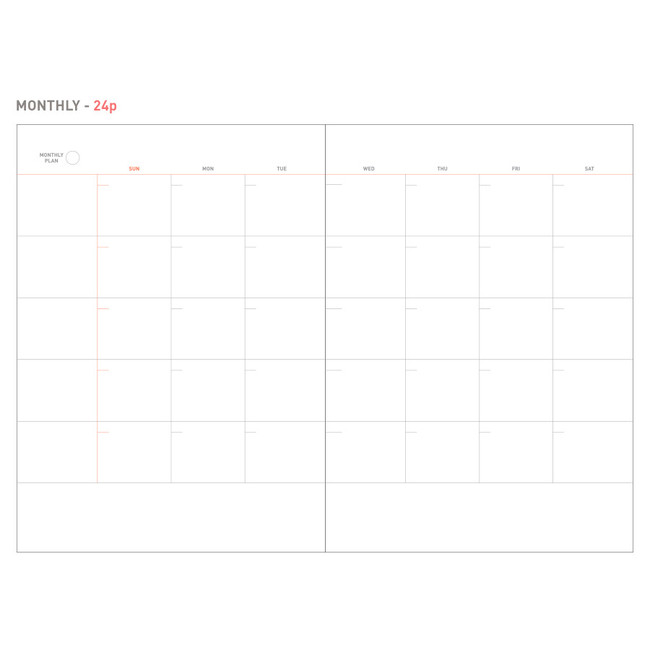 Monthly - Livework The project undated planner ver.2