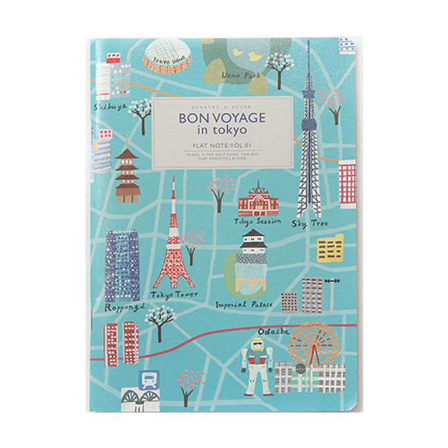 Tokyo - Dorothy and Alice bon voyage city lined notebook