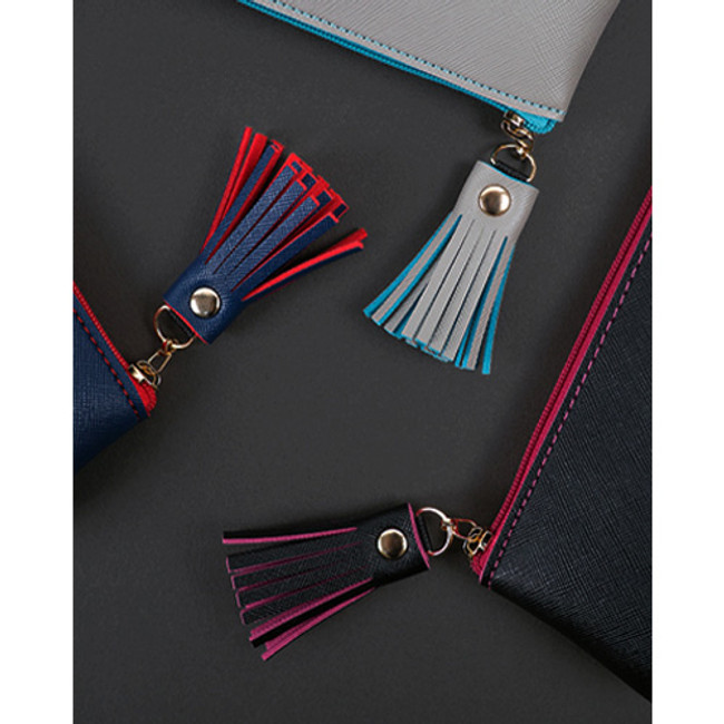 Merci tassel zipper pencil case