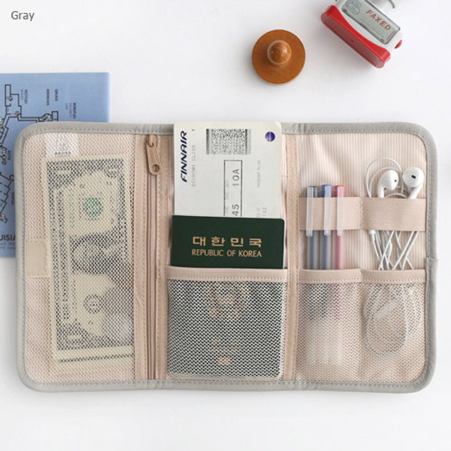 Gray - Brunch brother roll up organizer pouch