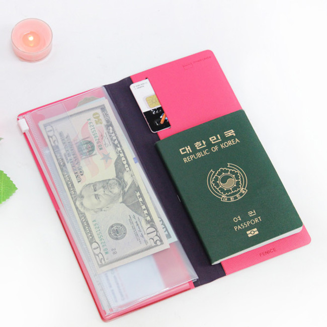 Fenice Simple RFID blocking large passport cover 