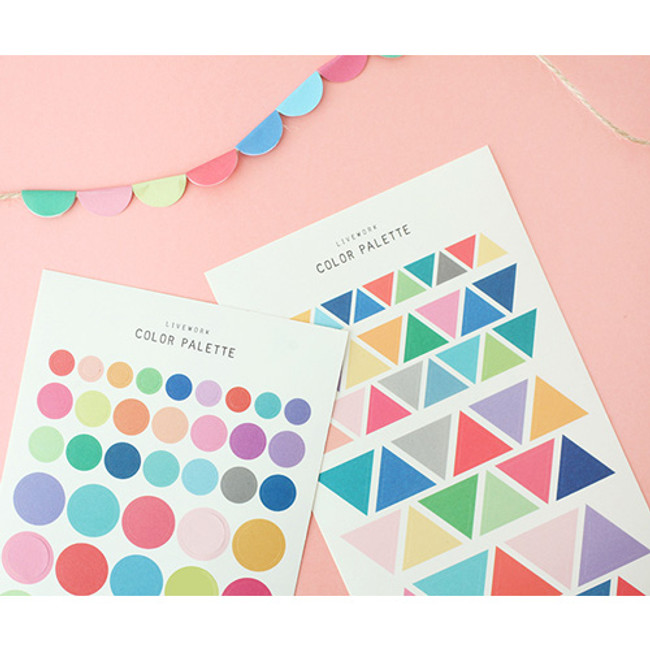 Livework Color palette deco sticker