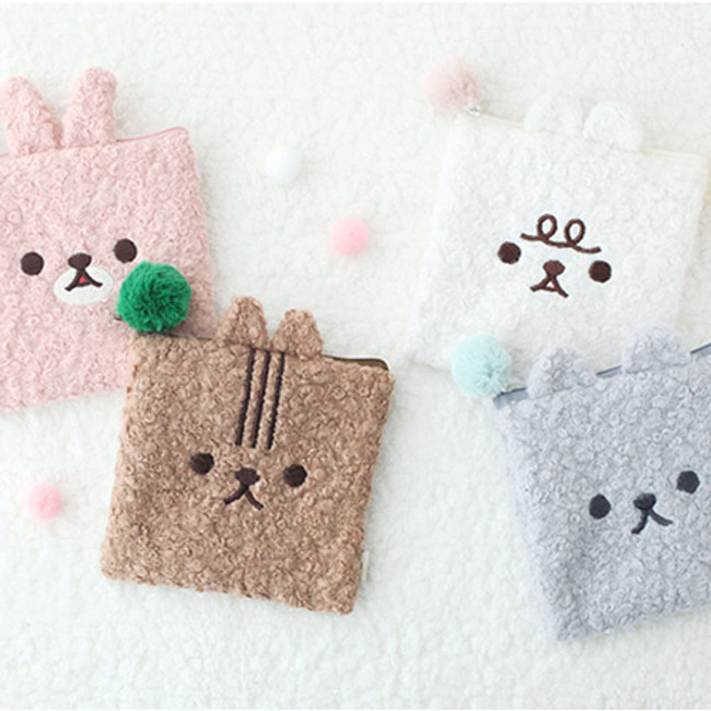 Popuree poodle small zipper pouch 