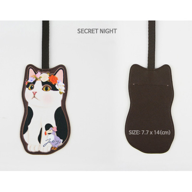 Secret night - Choo Choo cat travel luggage name tag